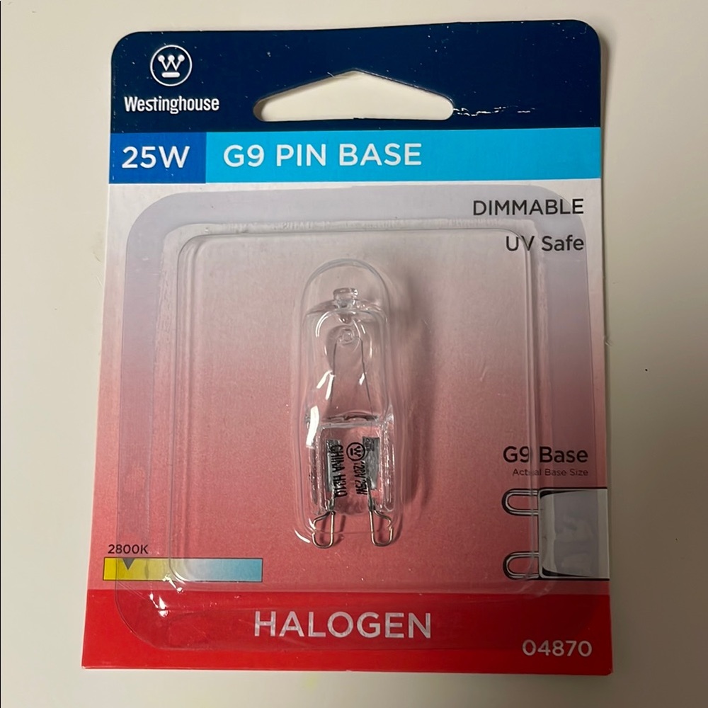 Westinghouse 25W G9 Pin Base Halogen Bulb
